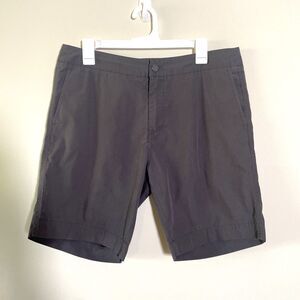 Faherty All Day Shorts Men's Size 32 Gray Drawstring Chino Casual Walking Preppy